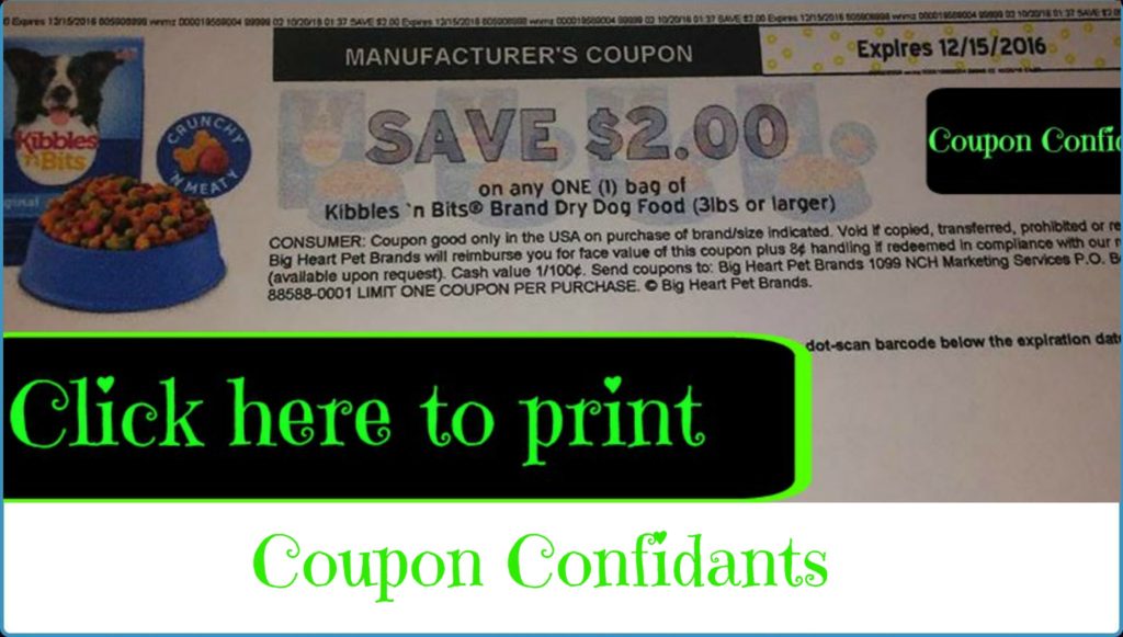 Hot, new printable Kibbles & Bits 2/1 coupon!!!! ⋆ Coupon Confidants