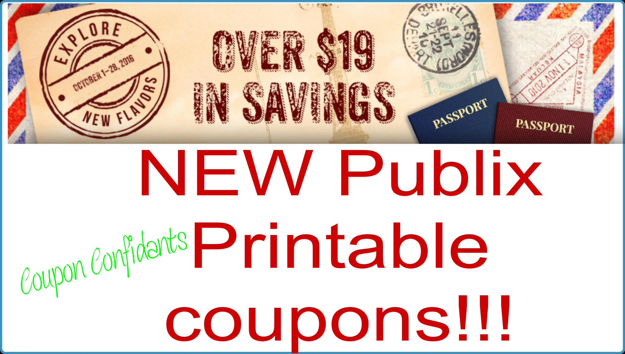 New PUBLIX coupon book Explore the Flavors is now printable!! Click