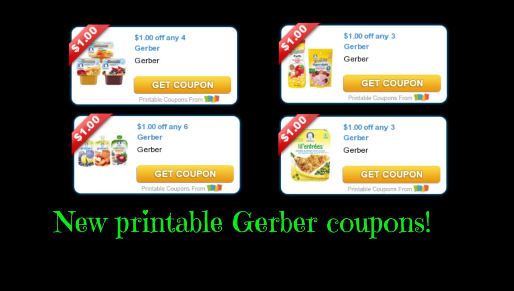 5 New Gerber coupons to print! ⋆ Coupon Confidants