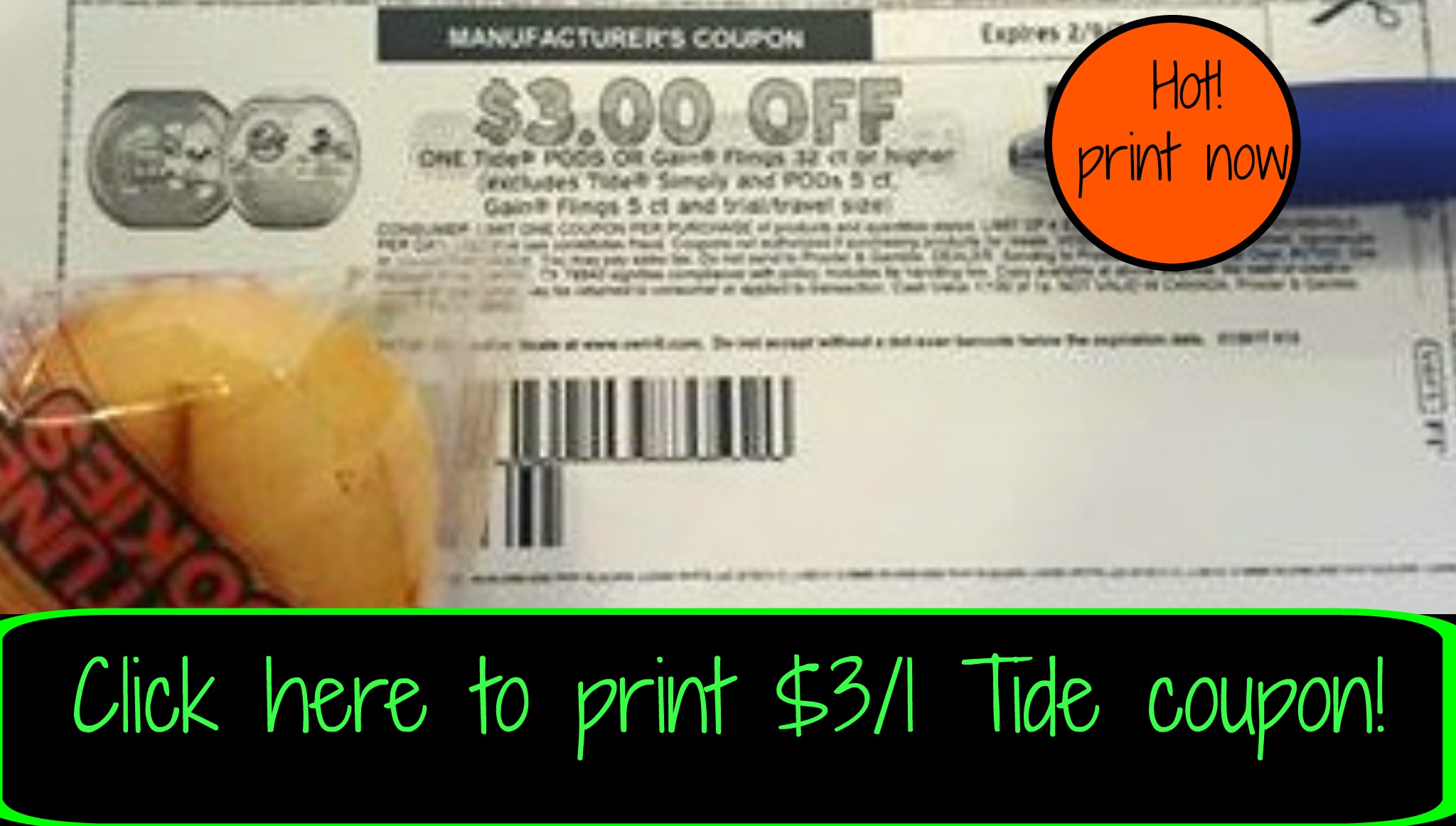 Click here to print! Hot new 3/1 Tide printable coupon ⋆ Coupon