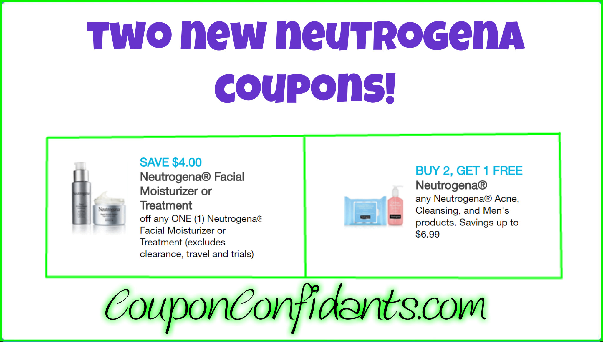 High Value Neutrogena Coupons!! ⋆ Coupon Confidants