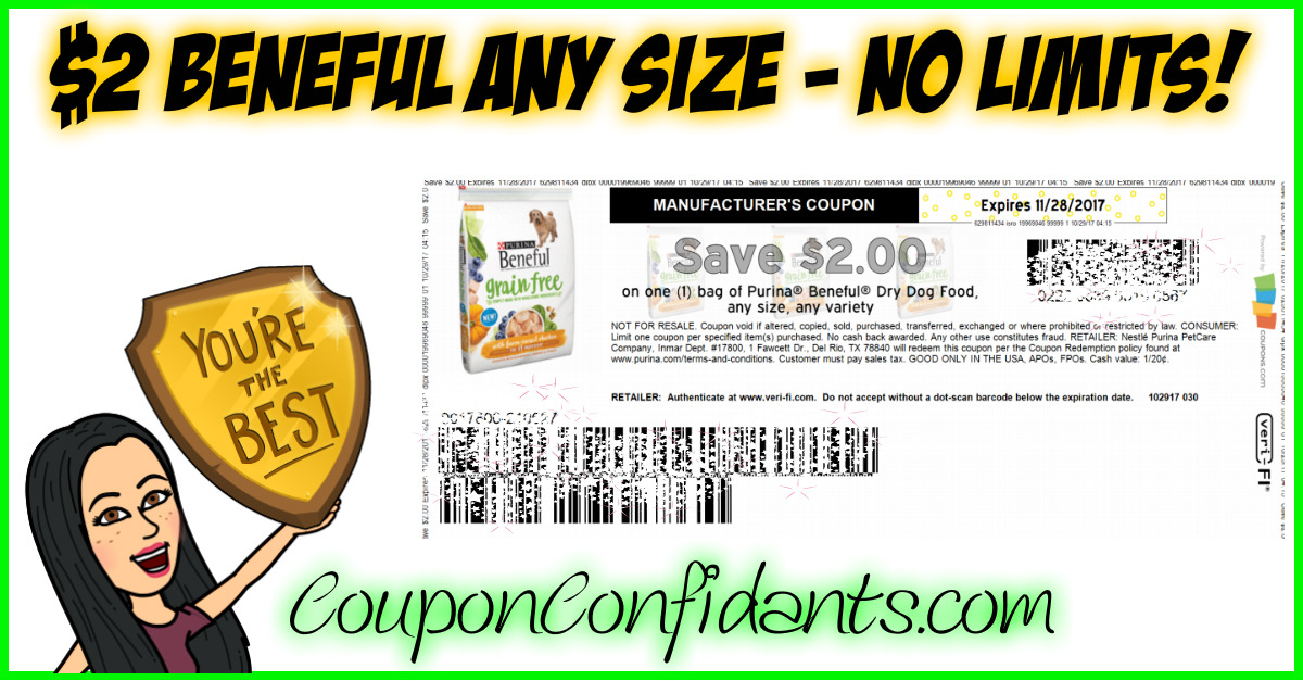 BEST Coupon of the Day! 2 Beneful ANY SIZE!! ⋆ Coupon Confidants