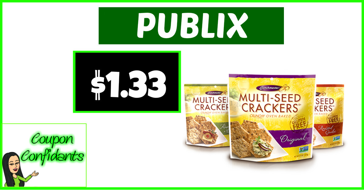 FL Publix Shoppers only! Today only 1.33 Crunchmaster Crackers only 1