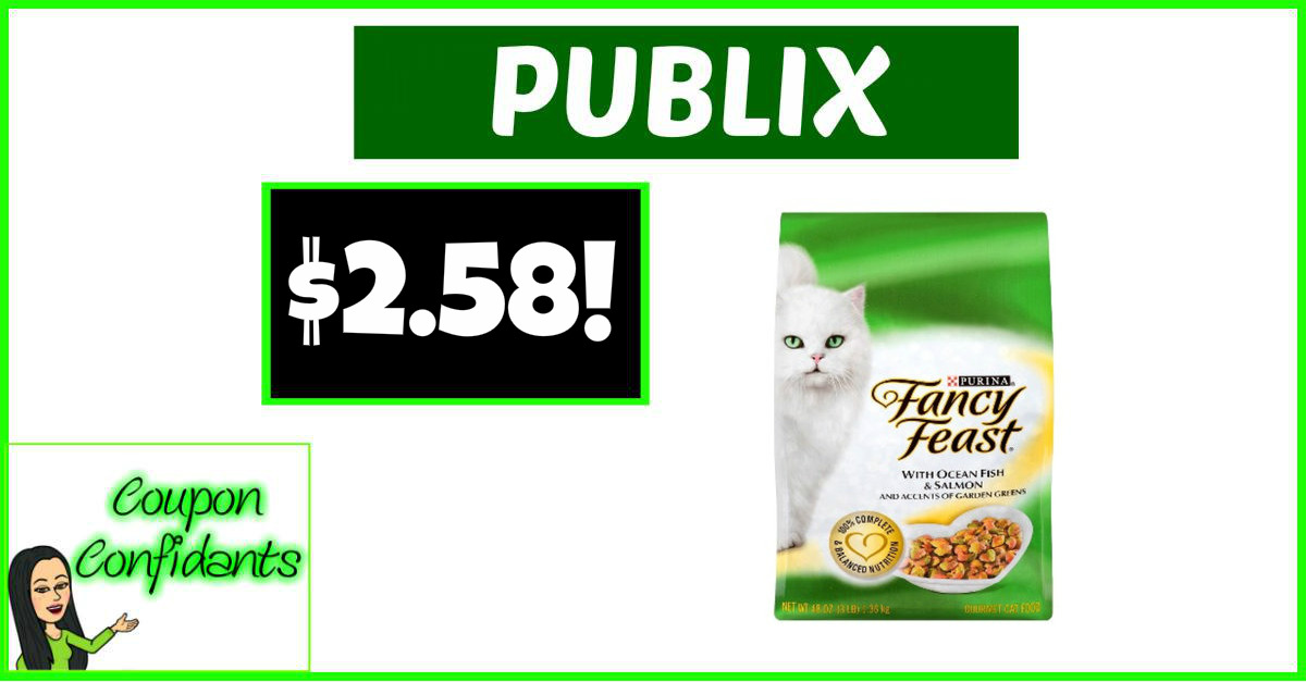 $2.58 Fancy Feast Dry Cat Food - Publix RARE Deal! ⋆ Coupon Confidants