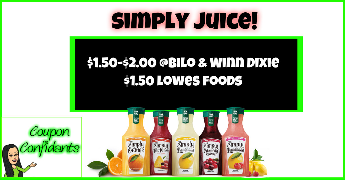 Simply Juice NEW coupon and current sale for it! ⋆ Coupon Confidants