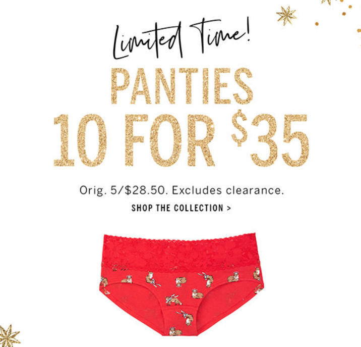 $3.50 Panties at Victoria's Secret! WOW! ⋆ Coupon Confidants