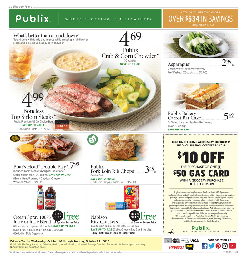 Publix AD Scan 10/16-10/22 or 10/17-10/23 ⋆ Coupon Confidants