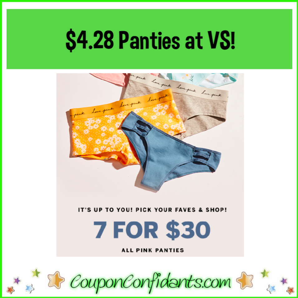 $4.28 VS Panties Today ONLY! RUN! ⋆ Coupon Confidants