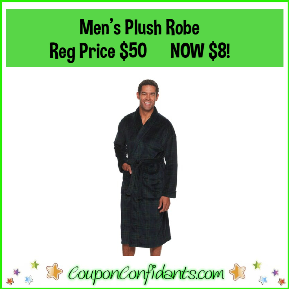 Men's Plush Robe Reg Price $50 NOW $8! ⋆ Coupon Confidants
