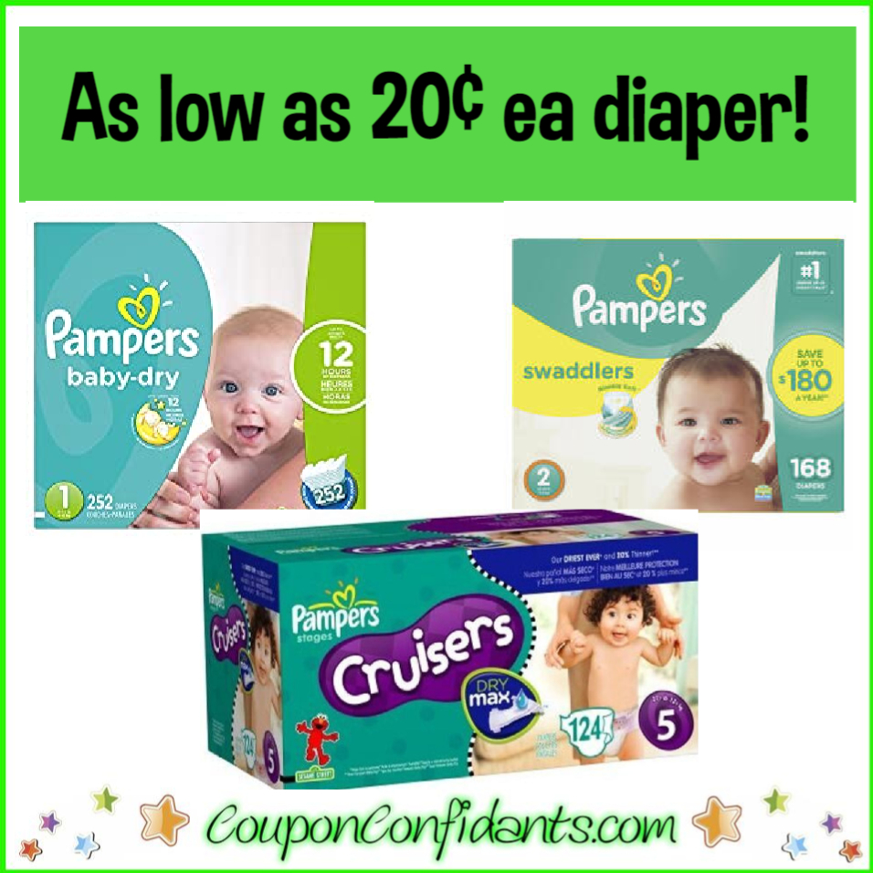 $3 Coupon with already LOW Prices for Pampers on Amazon! ⋆ Coupon ...