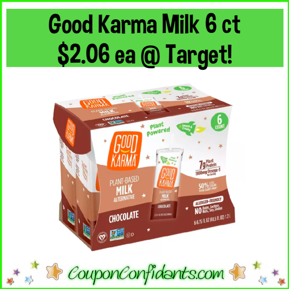 Good Karma Milk 6 ct $2.06 at Target (Reg $6.99!) ⋆ Coupon Confidants